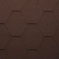 Гибкая битумная черепица Katepal KL, коричневый