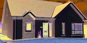 3D панели Сланец Black Slate Country 13