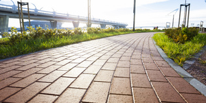 Клинкер тротуарный ЛСР "Эдинбург", тёмно-красный 9