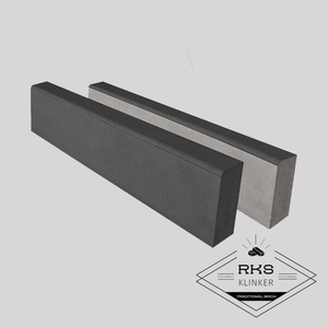 Поребрик тротуарный бордюр садовый SteinRus, БР100.20.8R, чёрный п/о