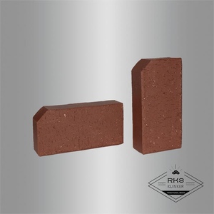 Бордюр клинкерный "ЛСР" темно-красный Эдинбург