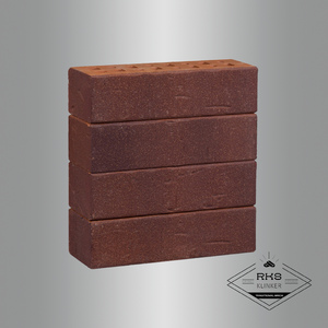 Клинкерный кирпич ЛСР "Порту" тёмно-красный с бордовым песком, 0,7 НФ