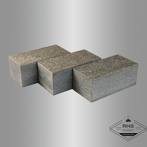 Гранитная брусчатка Габбро Другорецкое, Пиленая, 100x200 мм