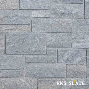 Фасадный облицовочный камень Grey Quartz Castle