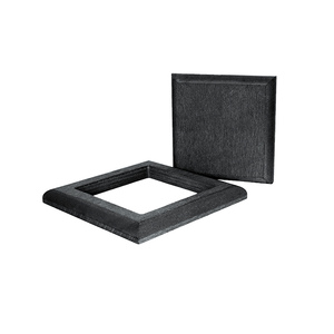 Комплект крышка и юбка для столба из ДПК KOMODO, черный