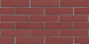 Кирпич облицовочный ЛСР, Винный, Гладкий, 1НФ на сером шве