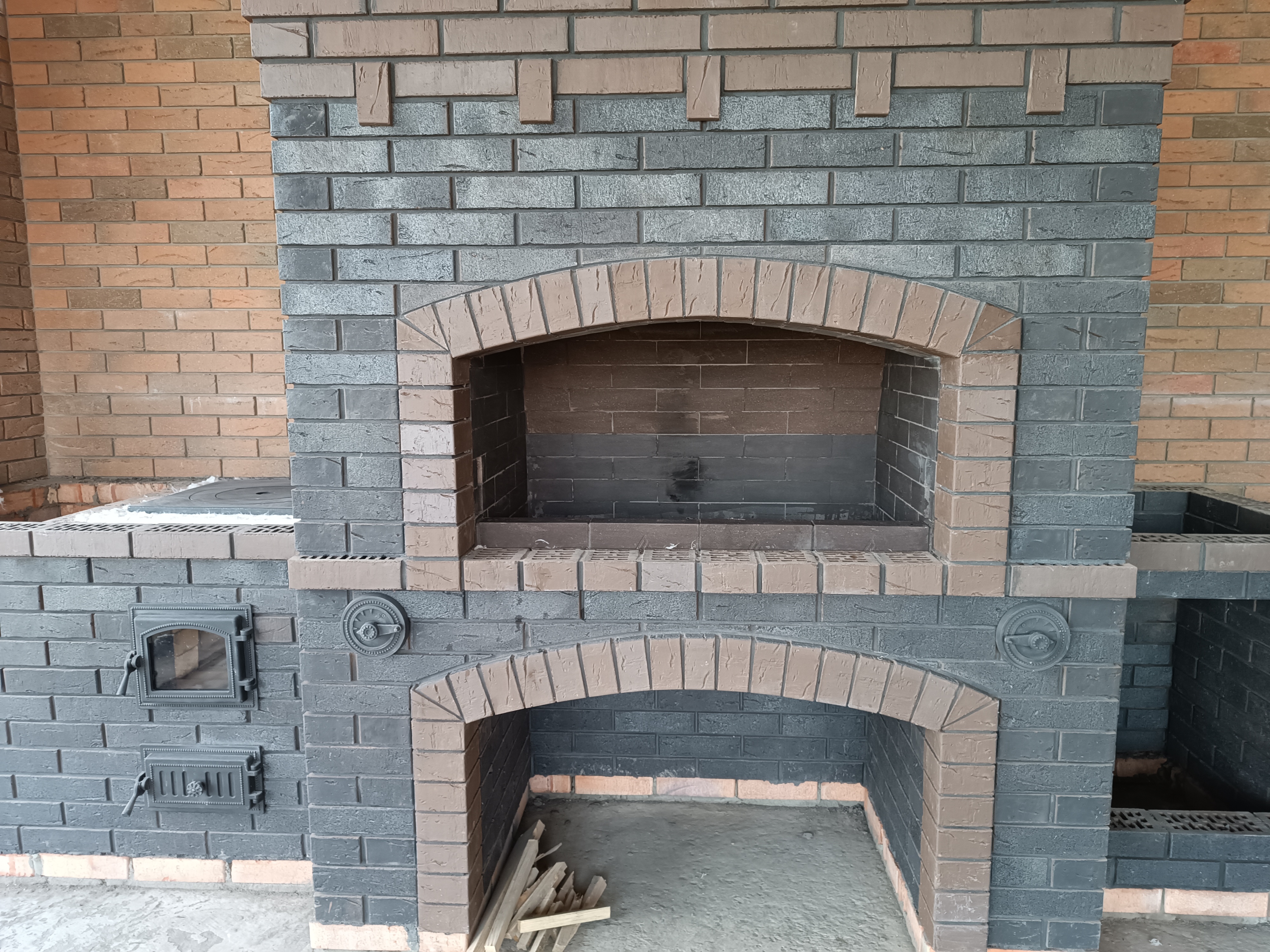 Кирпич печной Montenegro SHA 5 Black Cuprum (Чёрный) 230x114x65 мм 2