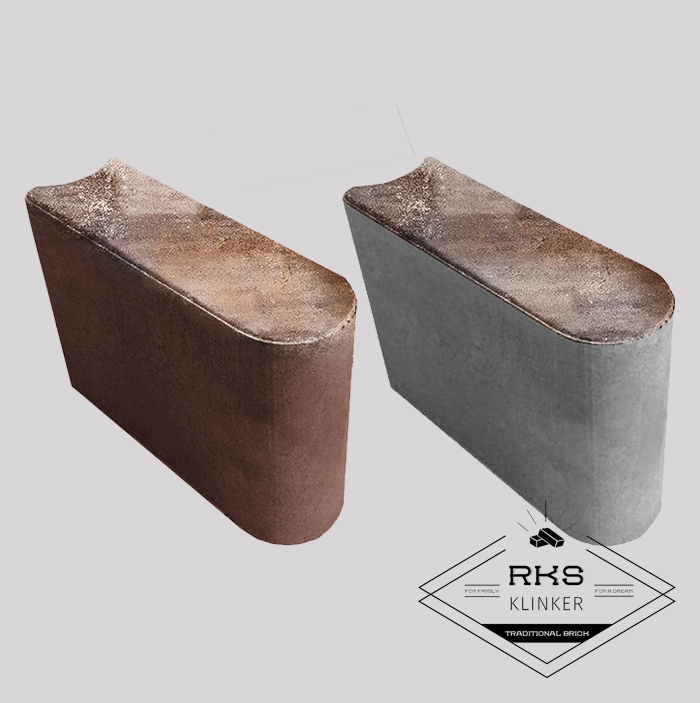 Бордюр Шарнирный SteinRus, БРШ 25.20.8R, Color Mix Берилл п/о в Ростове-на-Дону