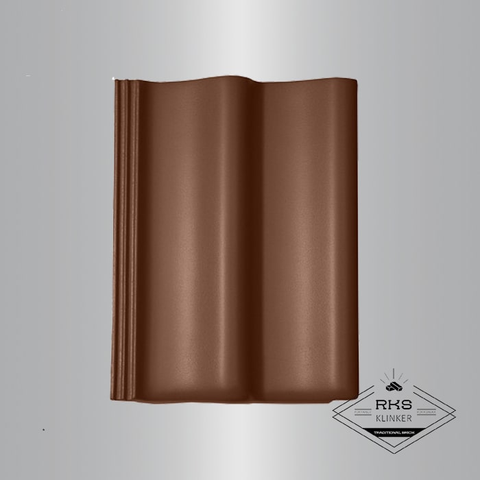 Цементно-песчаная черепица Балтийская (Дабл S) Cisar, каштан в Ростове-на-Дону