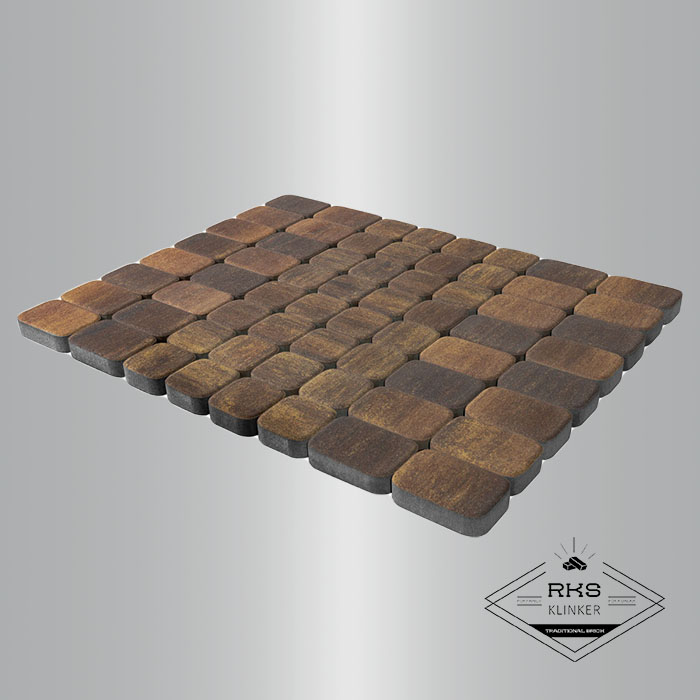 Тротуарная плитка BRAER, Классико Дуо, Color Mix Мальва, h=40 мм в Ростове-на-Дону