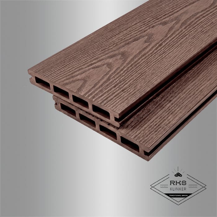 Террасная доска ДПК Бамберг пустотелая, 3D Натур, Орех (Walnut) в Ростове-на-Дону