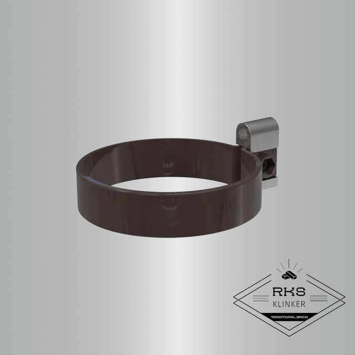 Хомут трубы GLC PVC, RAL 8019 в Ростове-на-Дону