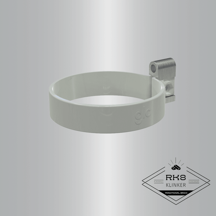 Хомут трубы GLC PVC, RAL 9010 в Ростове-на-Дону