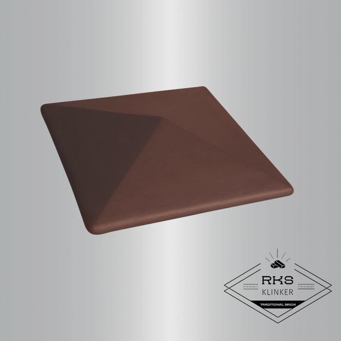 ᐉ Клинкерный оголовник на столб, Коричневый в Ростове-на-Дону