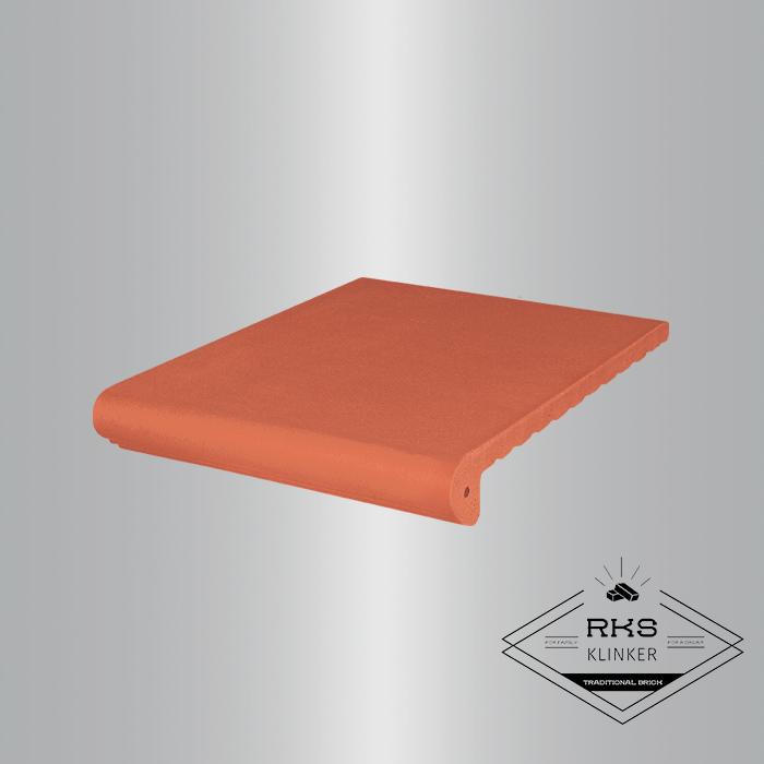 Клинкерная ступень античная гладкая, 01 Ruby red, 330x245x16 в Ростове-на-Дону