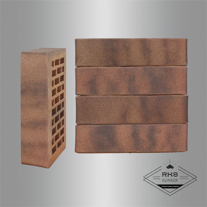 Кирпич облицовочный ЛСР, Ореховый флэш, Гладкий, 1НФ в Ростове-на-Дону