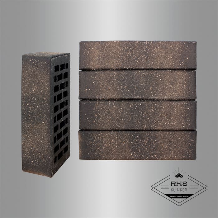 Кирпич облицовочный ЛСР, Графитовый с посыпкой, Гладкий, 1НФ в Ростове-на-Дону