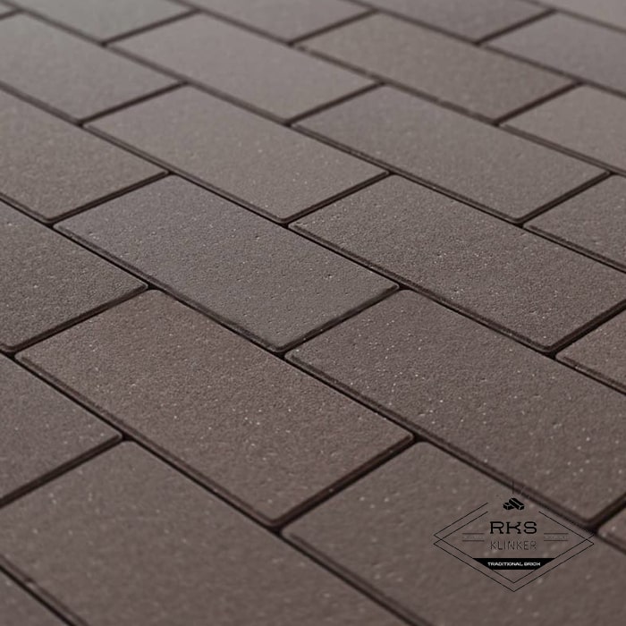Брусчатка, 200х100х40мм, Тёмно-коричневая (верхний прокрас, минифаска) в Ростове-на-Дону