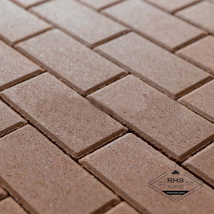 Брусчатка, 200х100х40 мм, Коричневая (верхний прокрас, минифаска) в Ростове-на-Дону