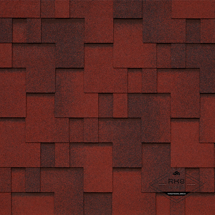 Гибкая черепица TEGOLA, UNICA GOTHIK, Tasso Rosso 405 в Ростове-на-Дону