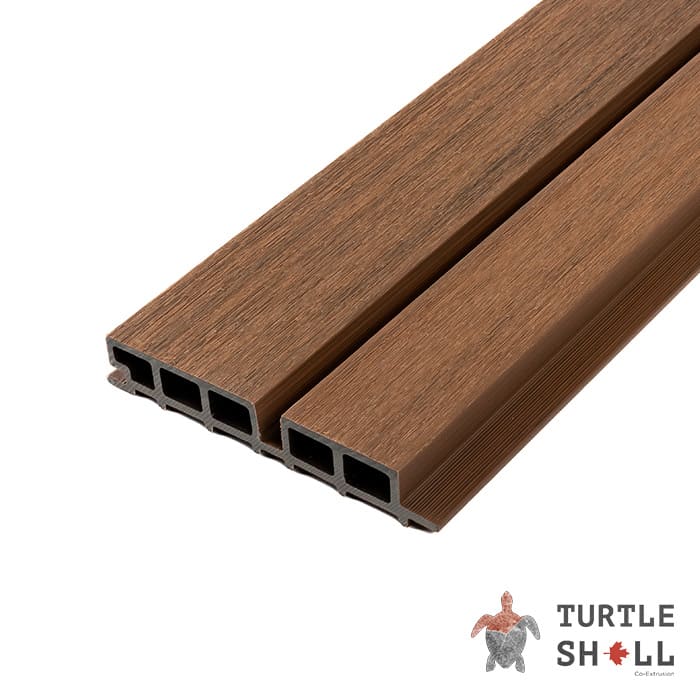 Реечная панель Double Lines, Australian Palisander, Co-Extrusion в Ростове-на-Дону