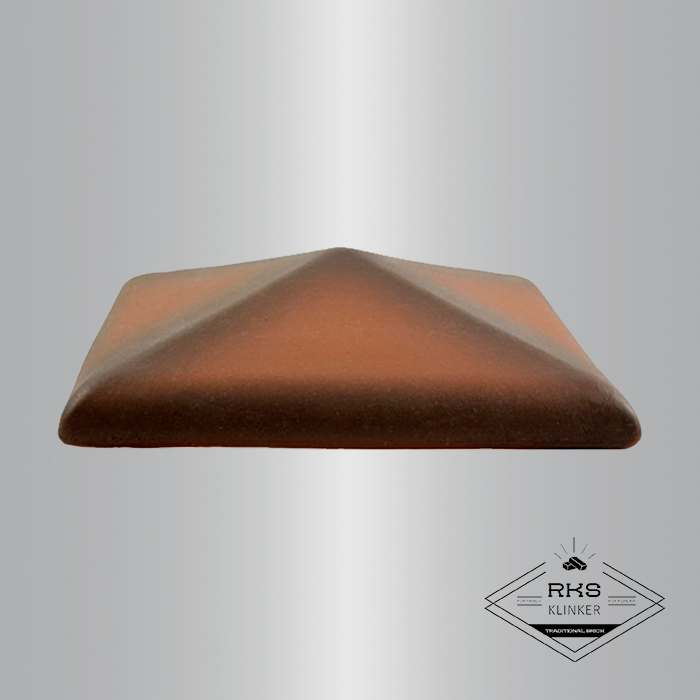 Клинкерный колпак на столб ZG Clinker, С42 425х425 мм, каштановый в Ростове-на-Дону