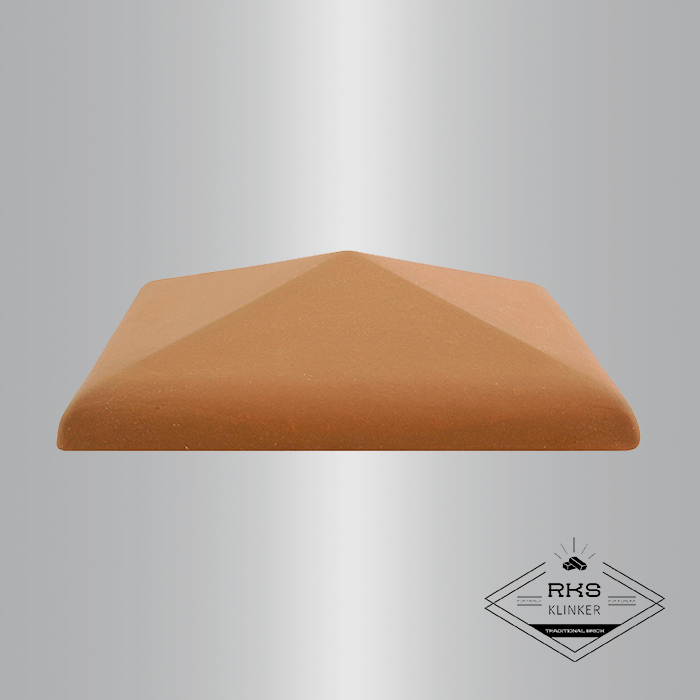Клинкерный колпак на столб ZG Clinker, С42 425х425 мм, красный в Ростове-на-Дону