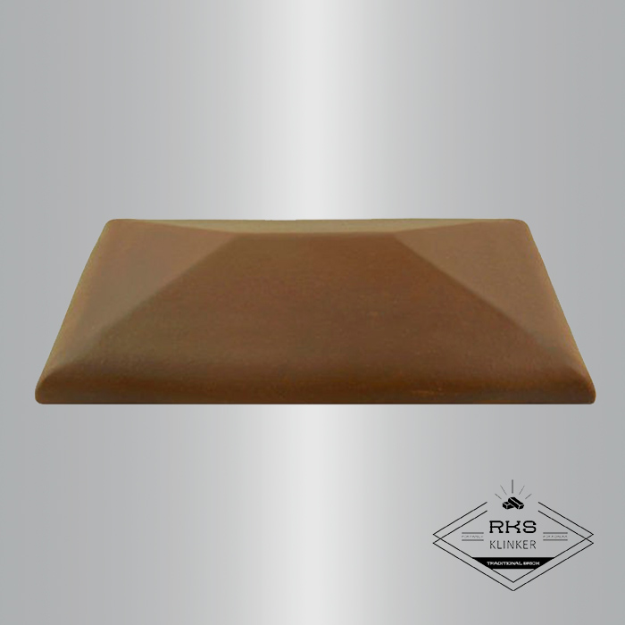 Клинкерный колпак на столб ZG Clinker, СР 300х425 мм, коричневый в Ростове-на-Дону