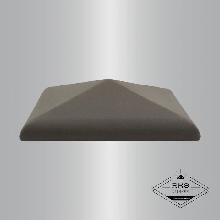 Клинкерный колпак на столб ZG Clinker, С42 425х425 мм, графит в Ростове-на-Дону