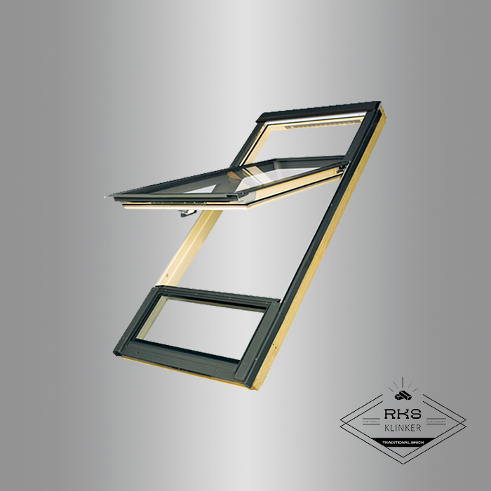 Панорамное двухстворчатое окно FAKRO FDY-V U3 Duet proSky 78х206 в Ростове-на-Дону