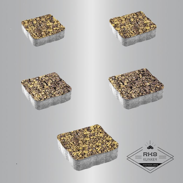 Тротуарная плитка АНТИК - Б.3.А.6, Листопад гранит, Янтарь в Ростове-на-Дону