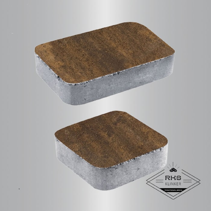 Тротуарная плитка КЛАССИКО - А.1.КО.4, Листопад гладкий, Мокко в Ростове-на-Дону