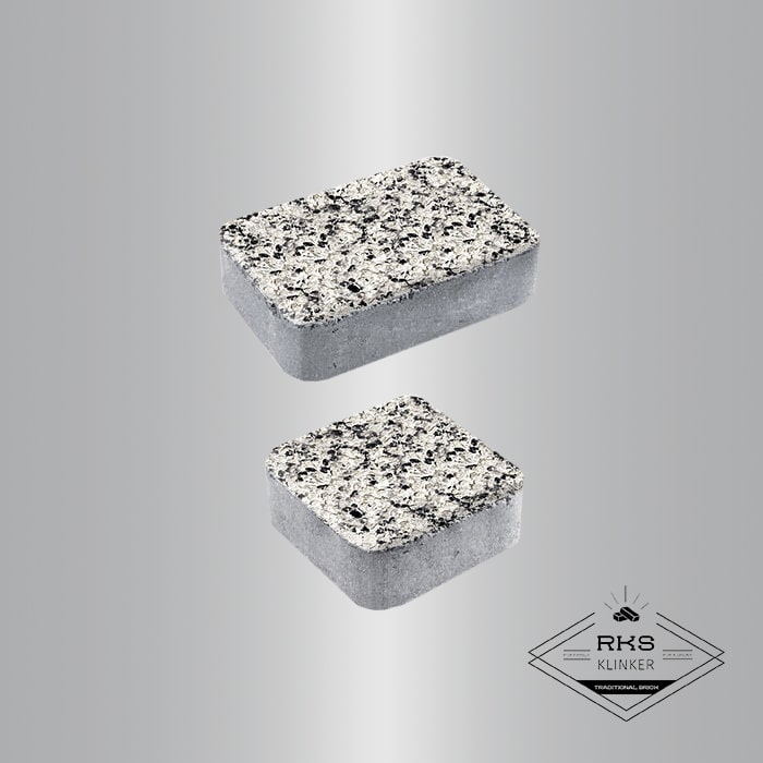 Тротуарная плитка КЛАССИКО - А.1.КО.4, Стоунмикс, Бело-чёрный в Ростове-на-Дону