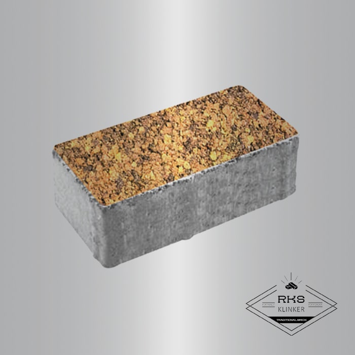 Тротуарная плитка ПРЯМОУГОЛЬНИК - Б.5.П.8, Листопад гладкий, Саванна в Ростове-на-Дону