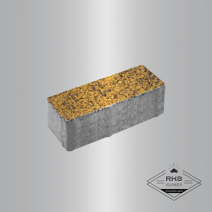 Тротуарная плитка ПРЯМОУГОЛЬНИК - Б.6.П.8, Листопад гладкий, Янтарь в Ростове-на-Дону