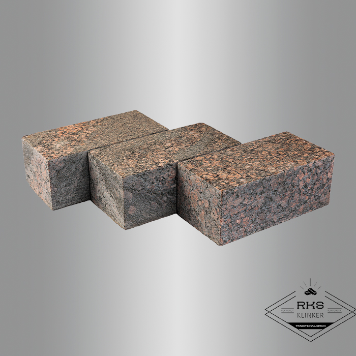 Гранитная брусчатка Дымовская, Пиленая, 100x200 мм в Ростове-на-Дону