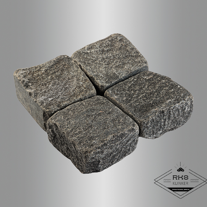Гранитная брусчатка Габбро, Галтованная, 100x100x50 мм в Ростове-на-Дону