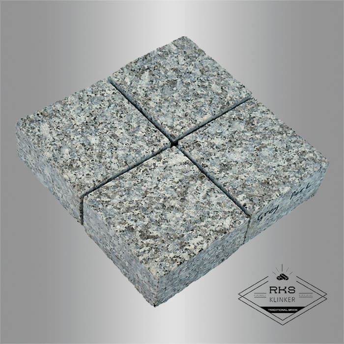 Гранитная брусчатка Grey Pearl, Пиленая, 100x100 мм в Ростове-на-Дону
