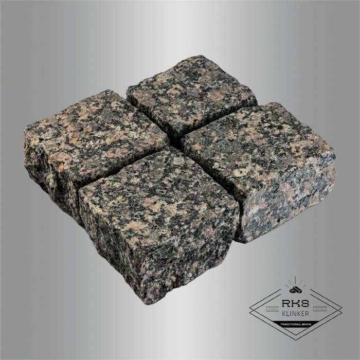 Гранитная брусчатка Малыгинский, Колотая, 100х100 мм в Ростове-на-Дону