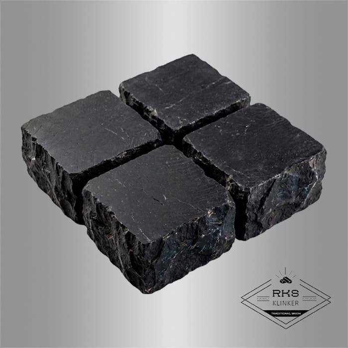 Брусчатка из известняка RKS Slate Belgian Black 100x100x40 мм в Ростове-на-Дону