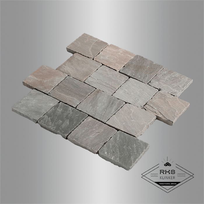 Брусчатка из песчаника RKS Slate Belgian Grey 100x100x20 мм в Ростове-на-Дону