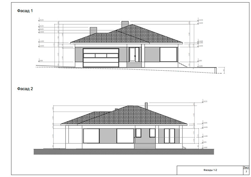 эскизный проект фасады дома 