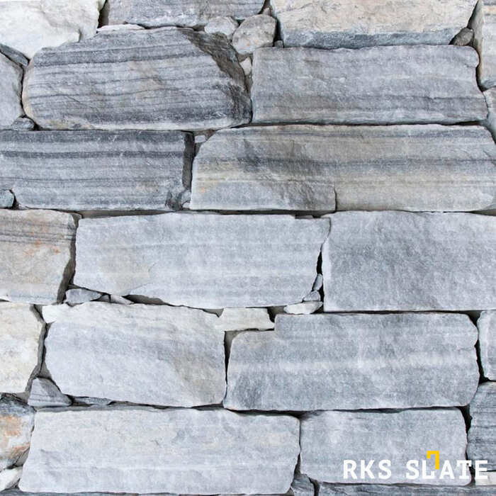 Фасадный облицовочный камень Cloudy Grey Quartz Strips в Ростове-на-Дону