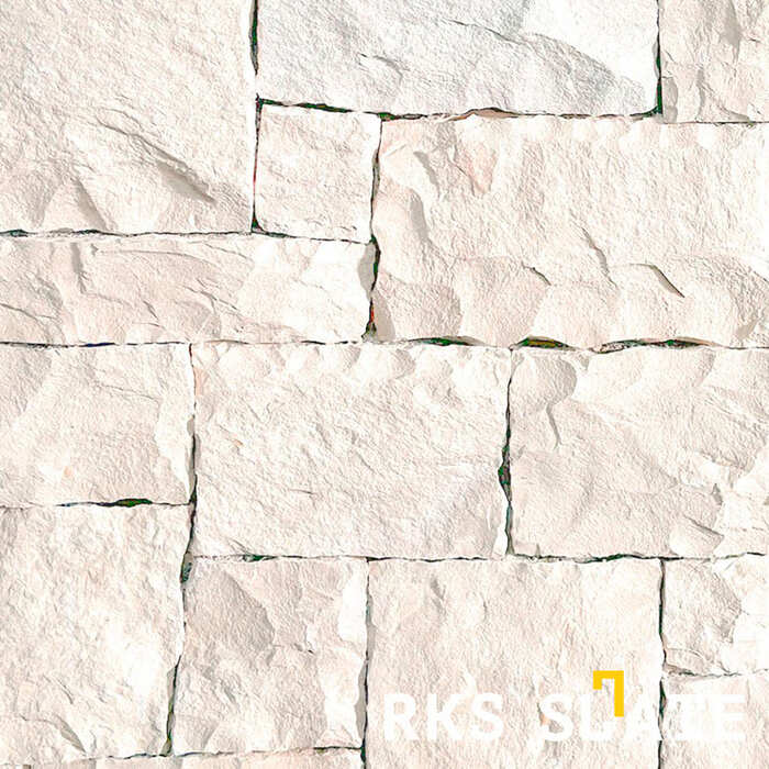 Фасадный облицовочный камень White Limestone Castle в Ростове-на-Дону