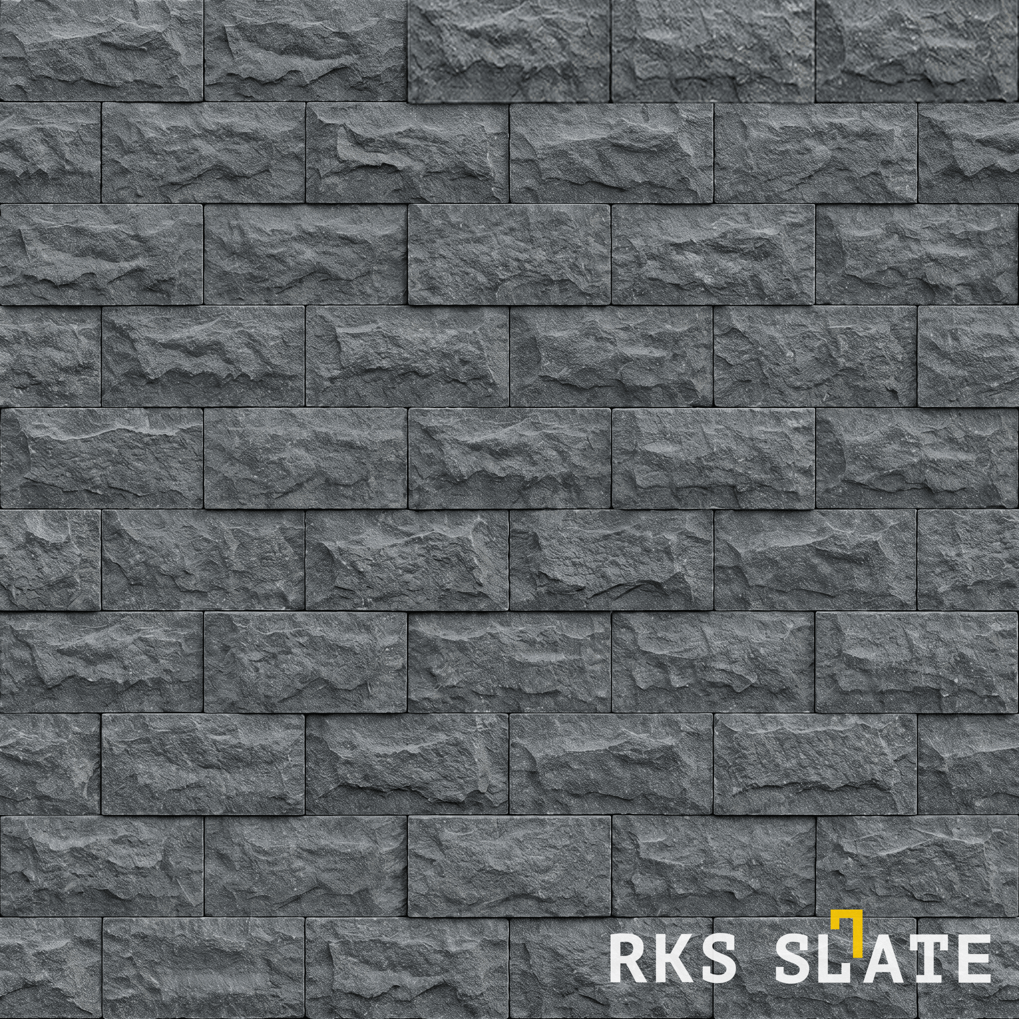 Фасадный колотый камень Black Basalt Rock в Ростове-на-Дону