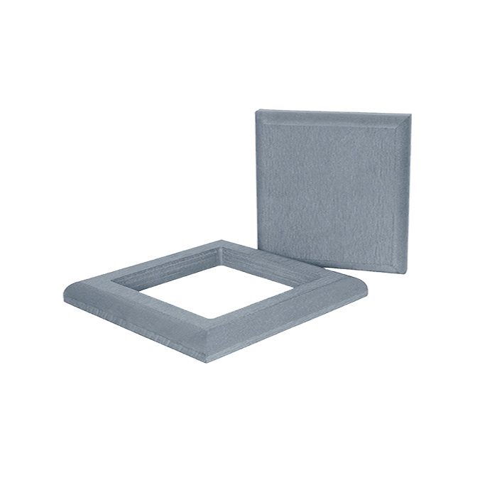 Комплект крышка и юбка для столба из ДПК KOMODO, серый в Ростове-на-Дону