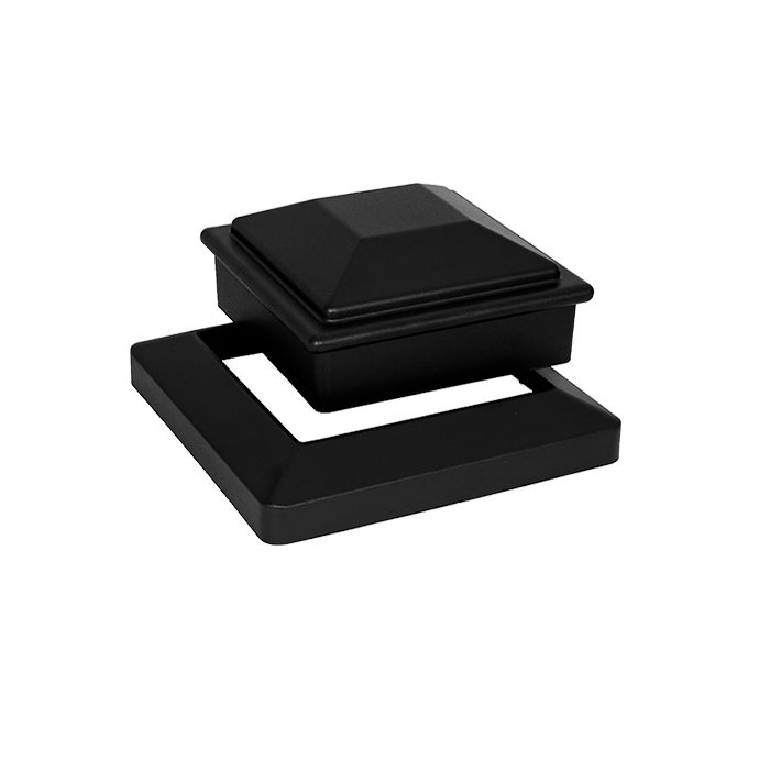 Крышка и юбка из алюминия для ограды из ДПК KOMODO, черный в Ростове-на-Дону