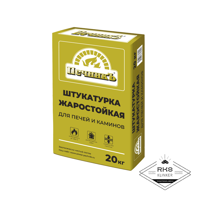 Штукатурка для печей и каминов Печникъ, 20 кг в Ростове-на-Дону