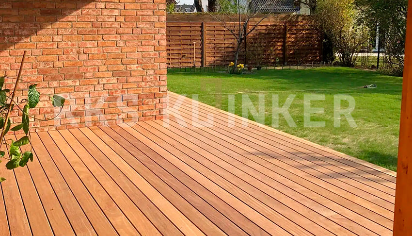 Террасная доска из тропических пород древесины Kumaru