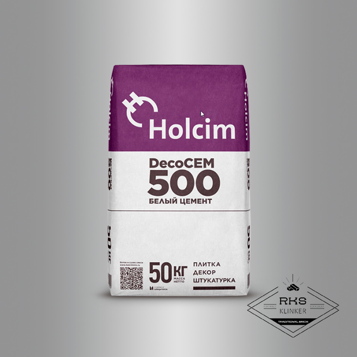 Цемент белый Holcim DecoCEM 500, 50 кг в Ростове-на-Дону